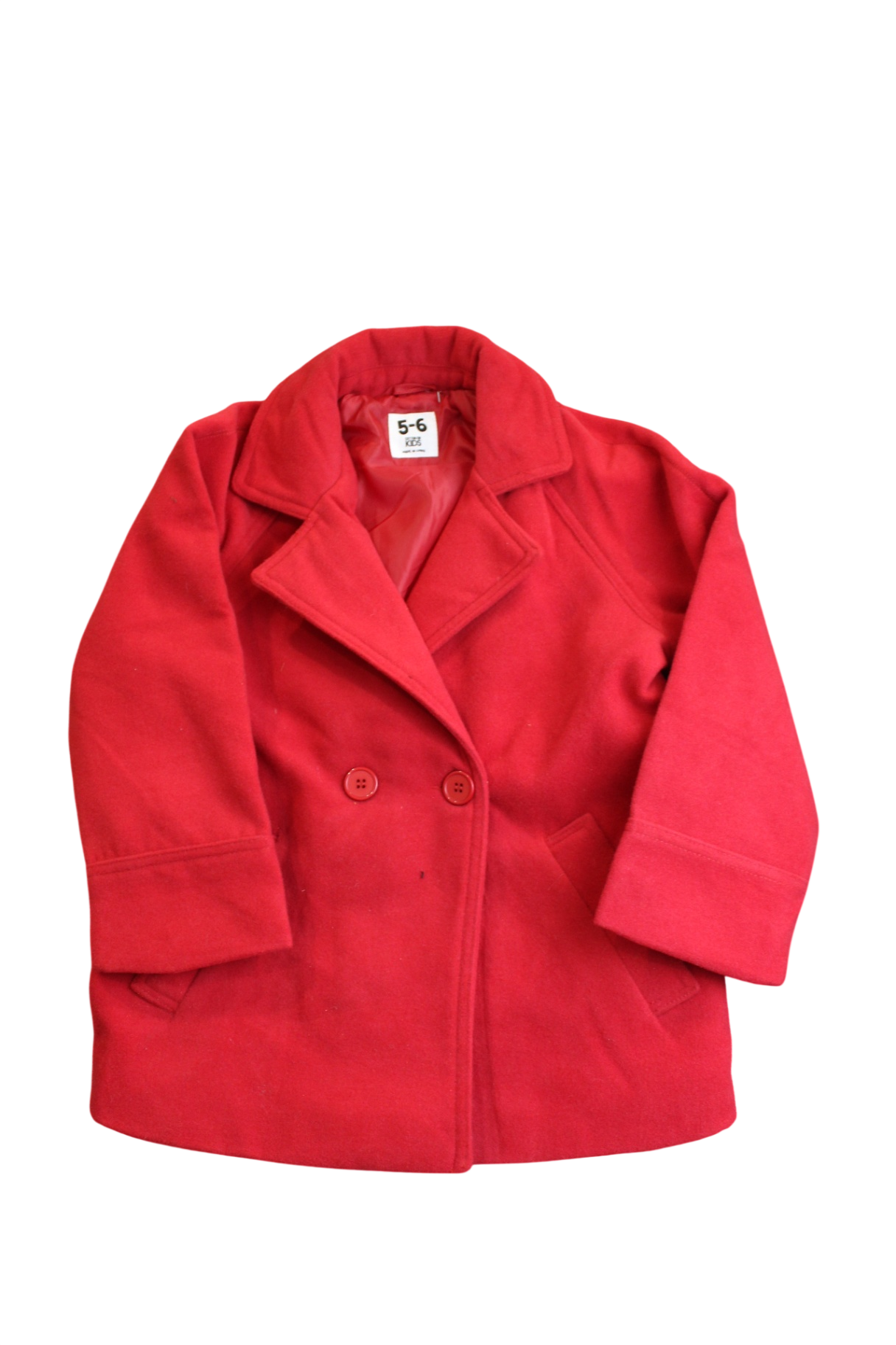Cotton On Coat, Red, 5-6