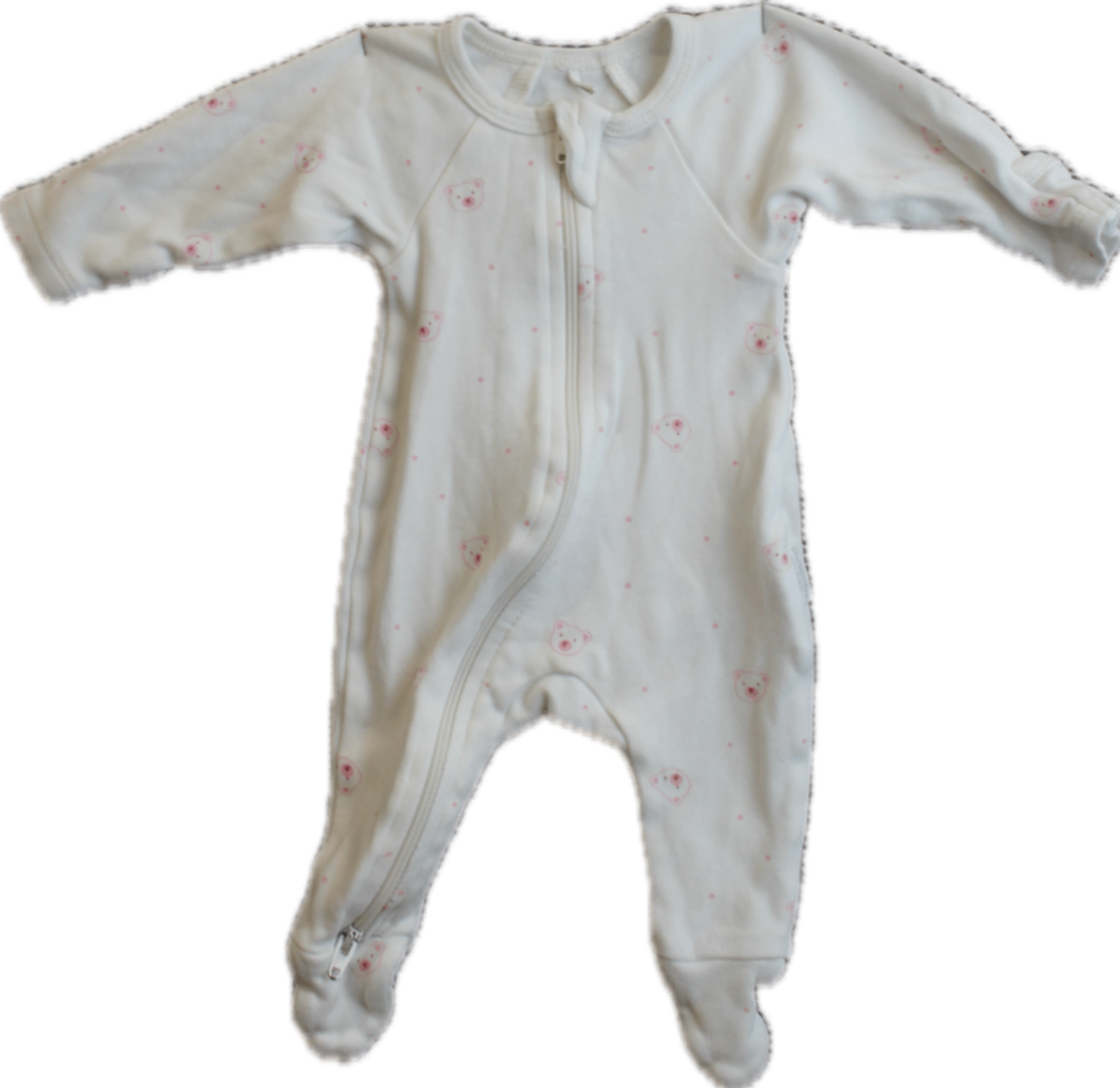 Purebaby Playsuit, White, 00000