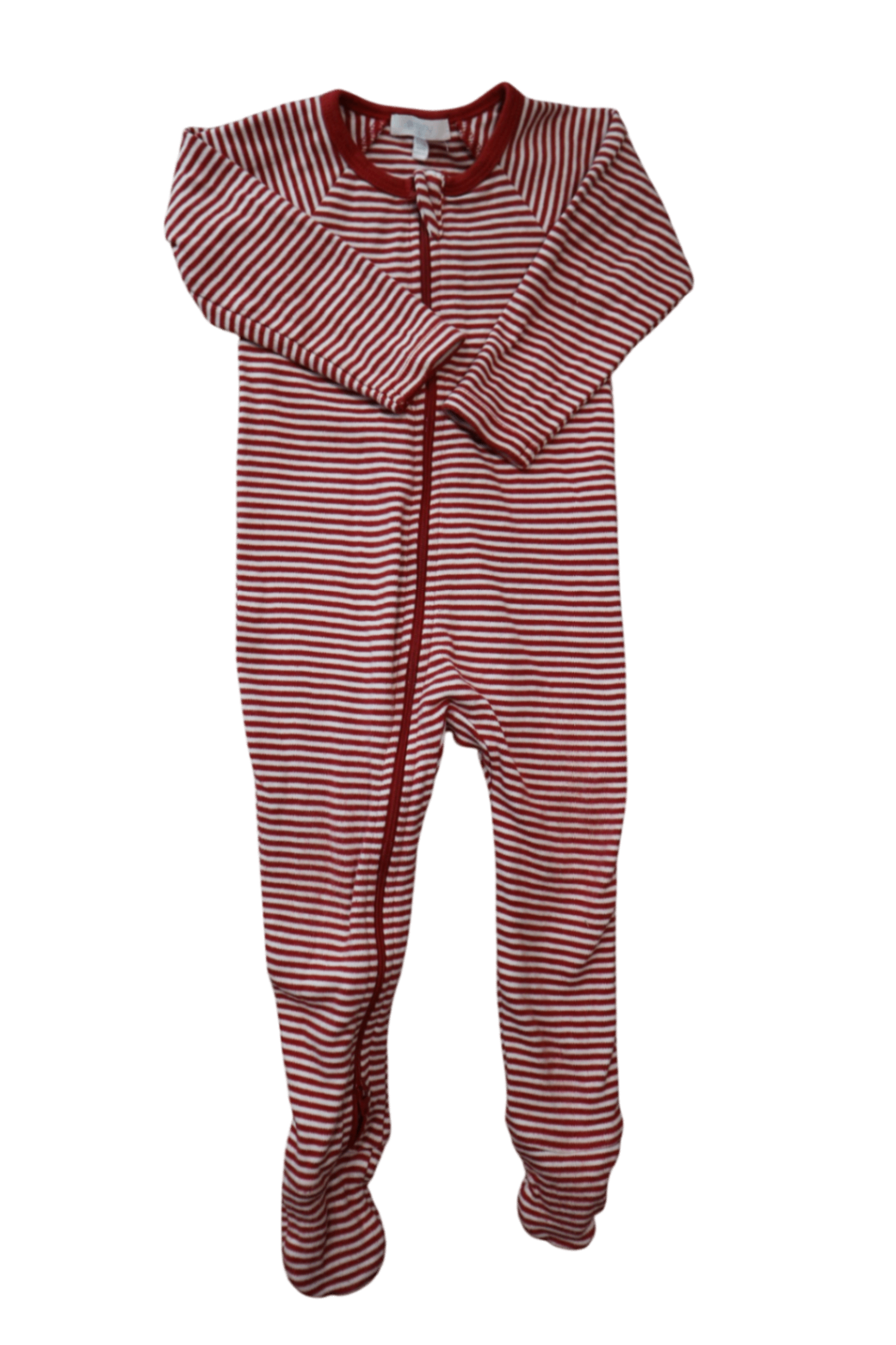 Purebaby Playsuit, Red and White,