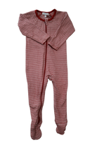 Purebaby Playsuit, Red and White,
