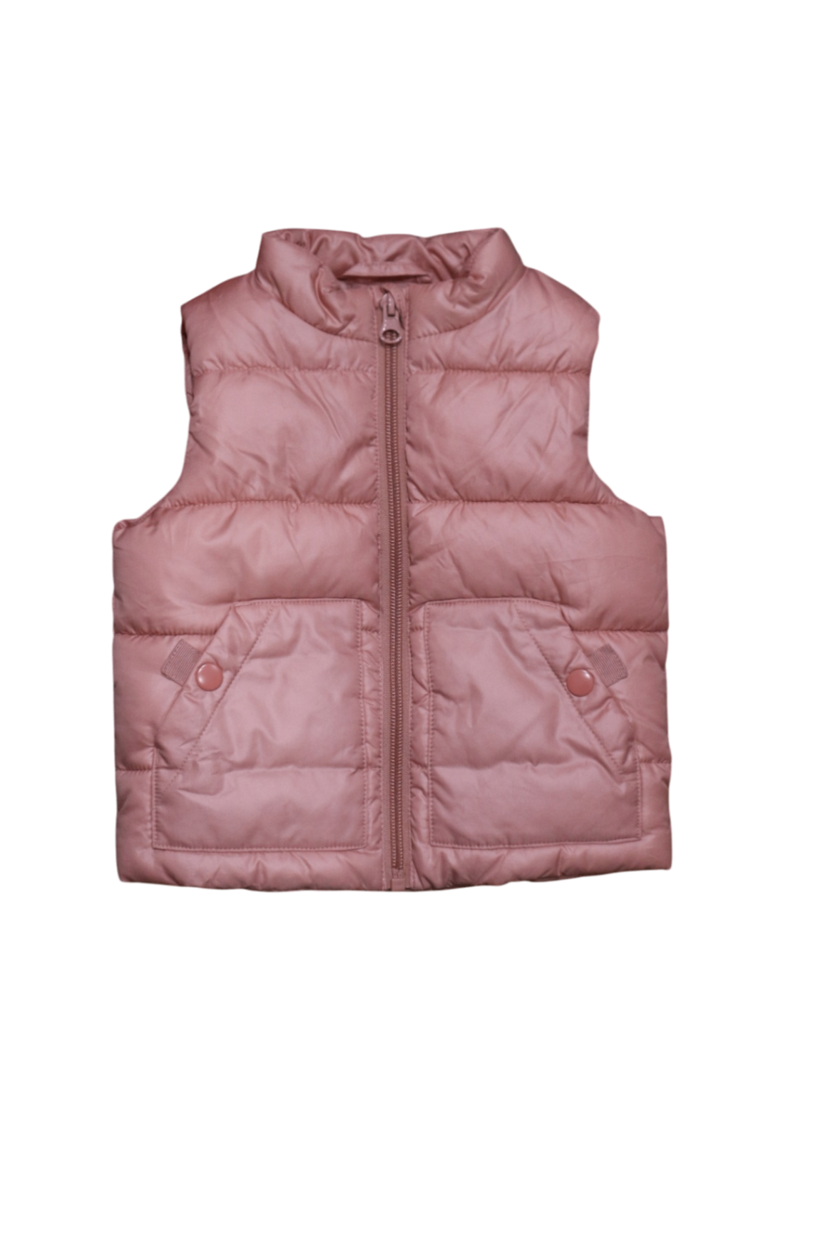 Purebaby Puffer Vest, Pink, 00