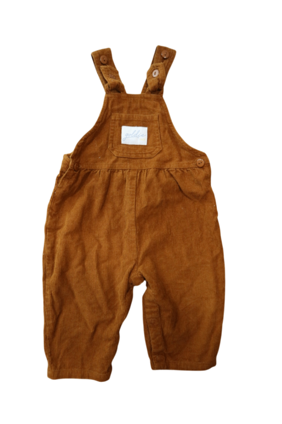 Goldie & Ace Overalls, Brown, 1-2Y