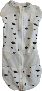 Happiest Baby Sleep Sack, Cream with black spots, 0-2M