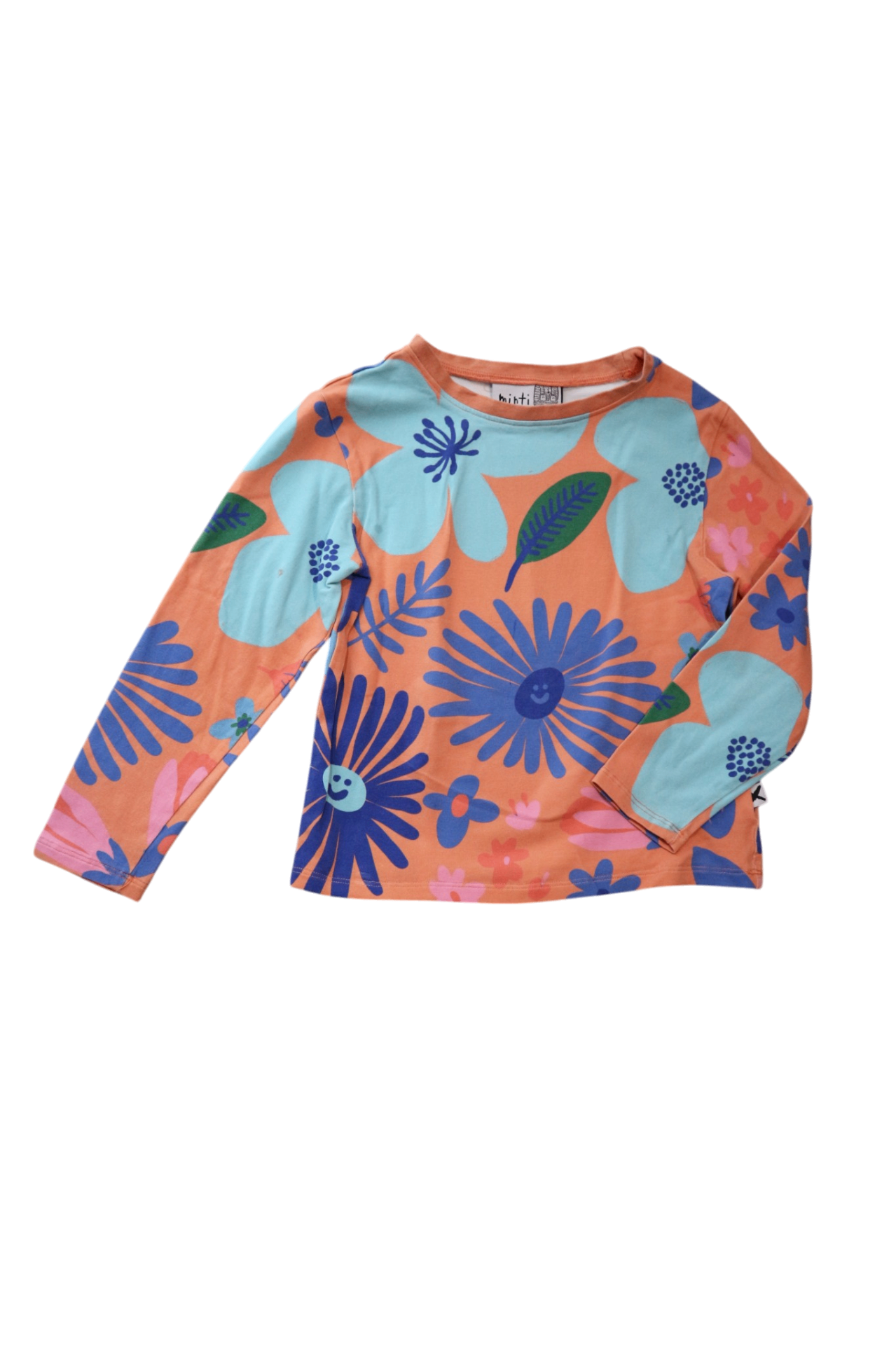 Minti Long-Sleeve T-Shirt, Orange Multi, 5