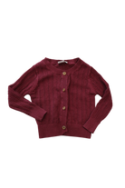 Karibou Cardigan, Burgundy, 3