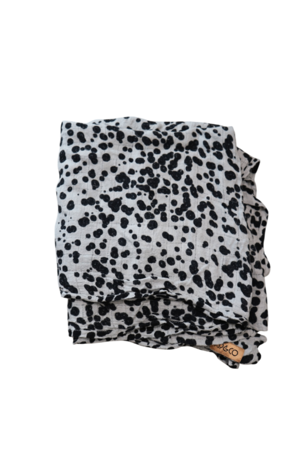 Bibs & Co Blanket, White and Black, One Size