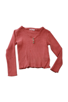Ghanda Long-Sleeve T-Shirt, Pink, 3-4Y