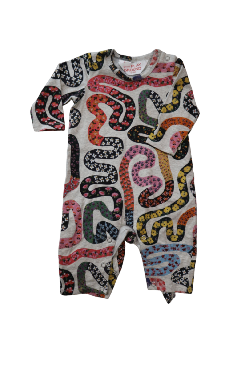 Gorman Playground Jumpsuit, Grey Multi, 0-3