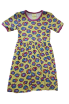 Coddi & Womple Dress, Yellow Leopard Multi, 7