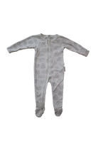 Purebaby Jumpsuit, White Grey Panda, 0000