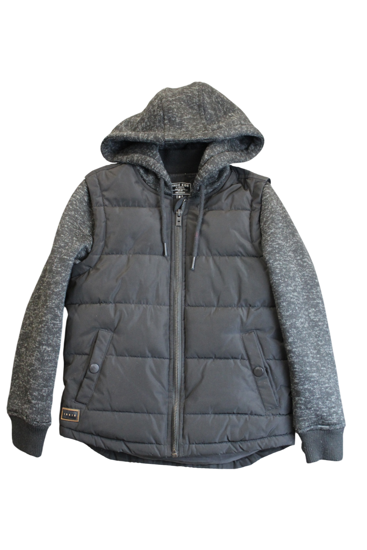 INDIE KIDS Jacket, Black and grey, 6
