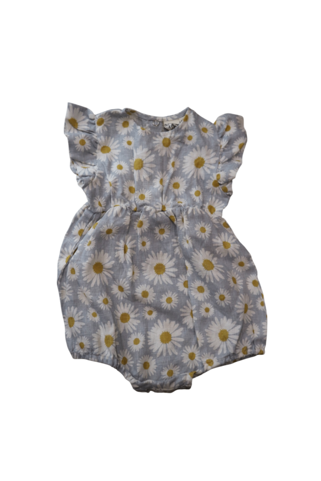 Goldie & Ace Bodysuit, Blue White Daisies, 6-12M