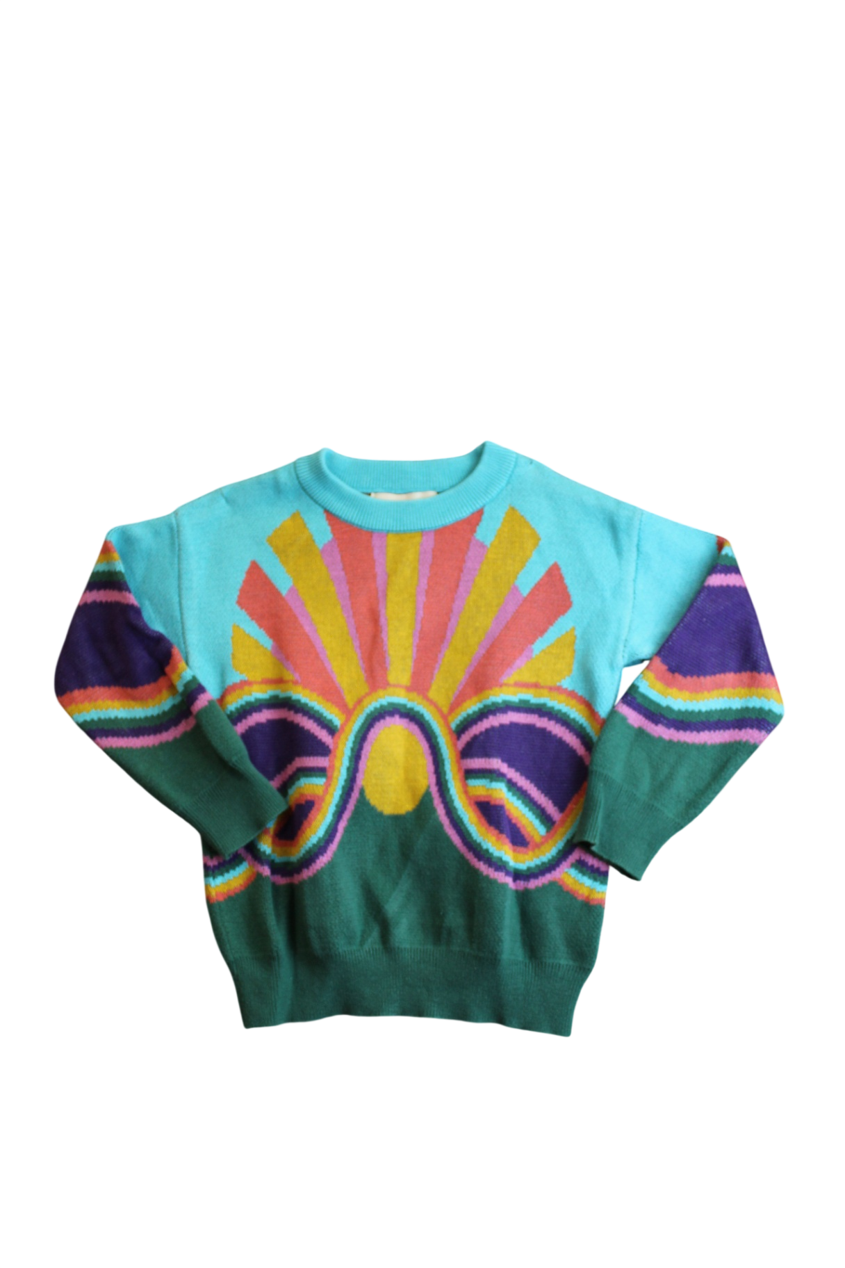 Dangerkids Jumper, Teal print, 3-4