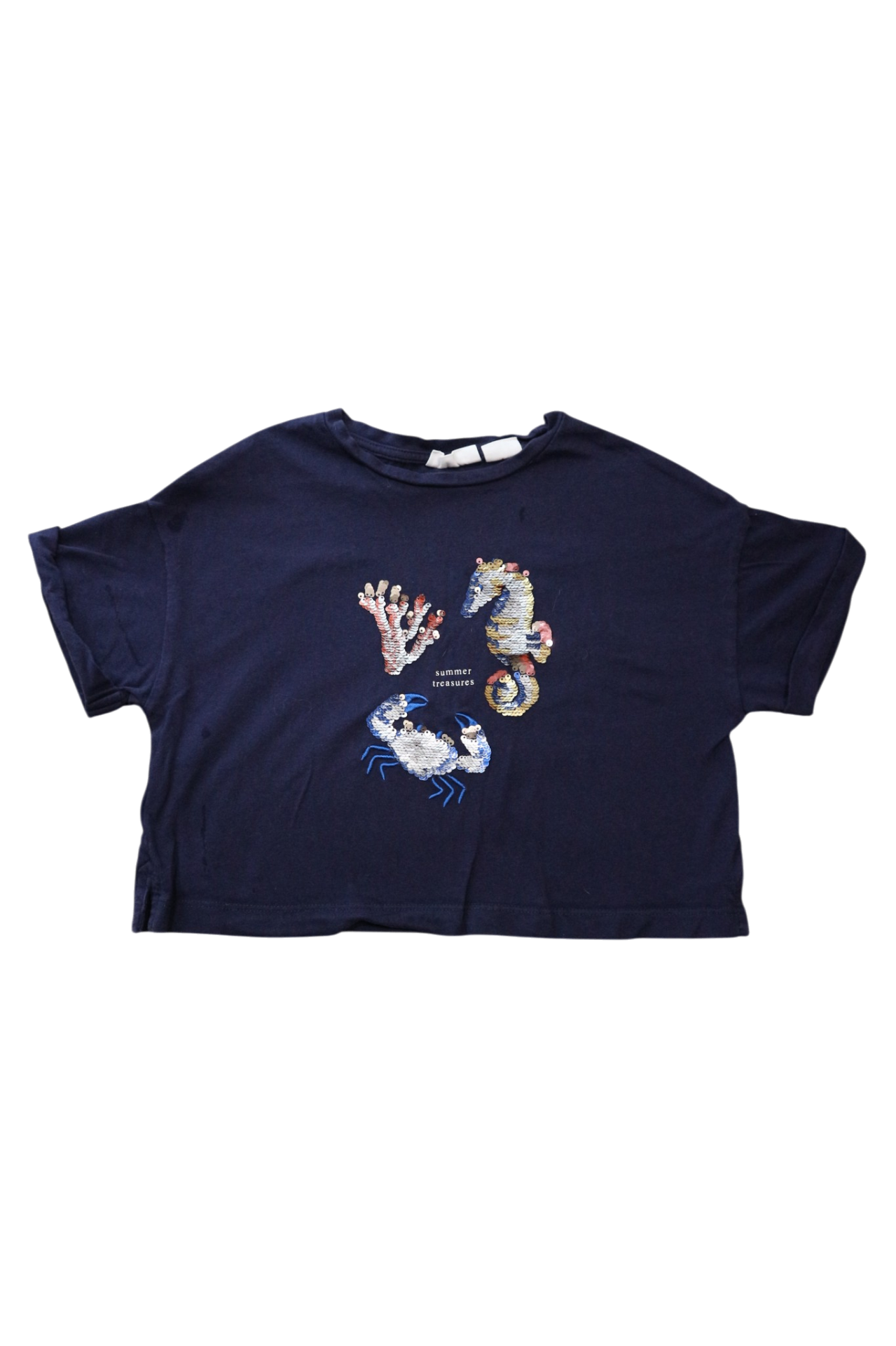 MNG T-Shirt, Navy w Sequins, 7