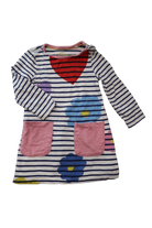 Mini Boden Dress, White, 2-3Y