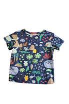 Halcyon Nights T-Shirt, Navy blue with multicolour print, 1