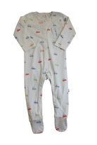 Maye Baby Jumpsuit, Cream, cars, 1