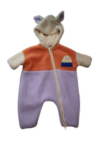 Halcyon Nights Jumpsuit, Cream Orange Lilac, 3-6M