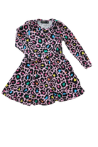 Rock Your Kid Dress, Pink Leopard, 3
