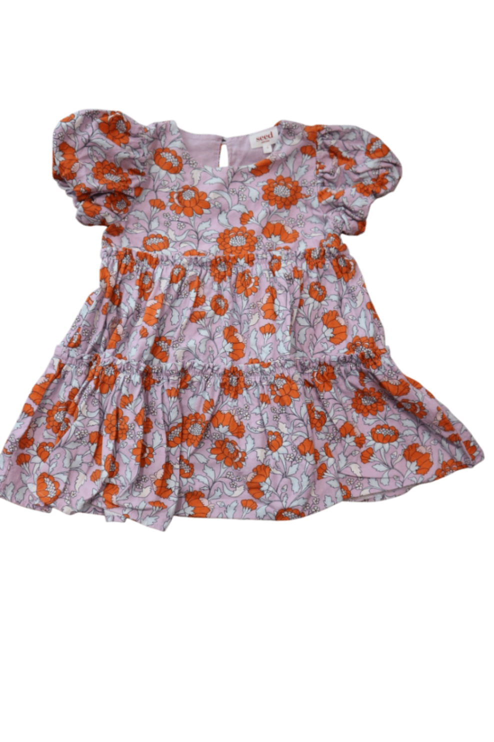 Seed Dress, Lilac Orang Floral, 2