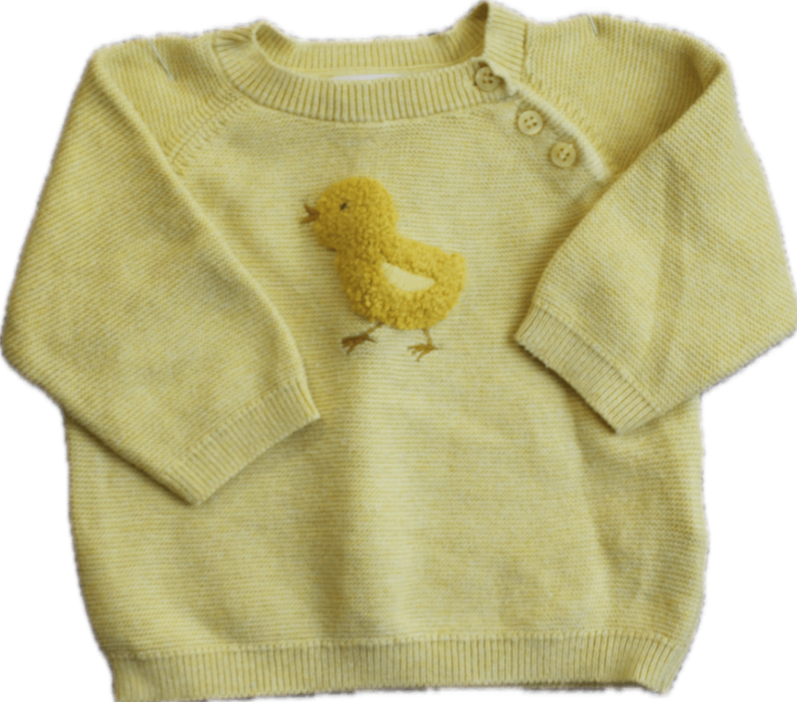 PureBaby Jumper, Light Yellow, 000