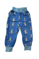 Smafolk Pants, Blue w Dogs, 5-6Y