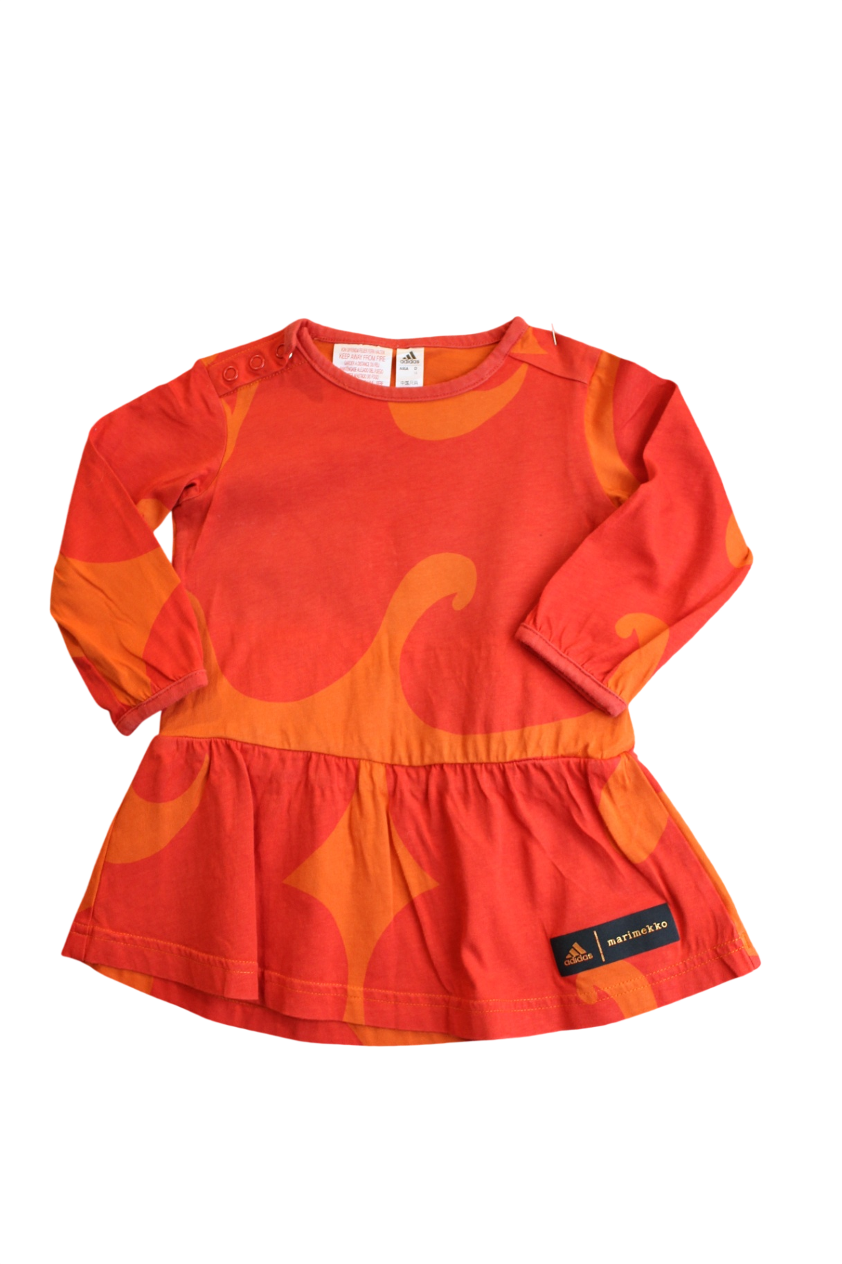 adidas x marimeko Dress, Red / Orange, 00