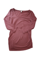 H&M Long-Sleeve Maternity Top, Dusty Pink, M