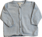 Purebaby Cardigan, Light Blue, 00