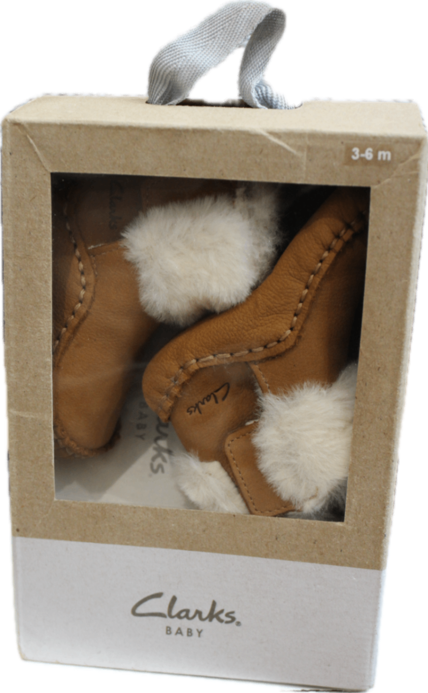 Clarks Shoes, Brown, 3-6 m