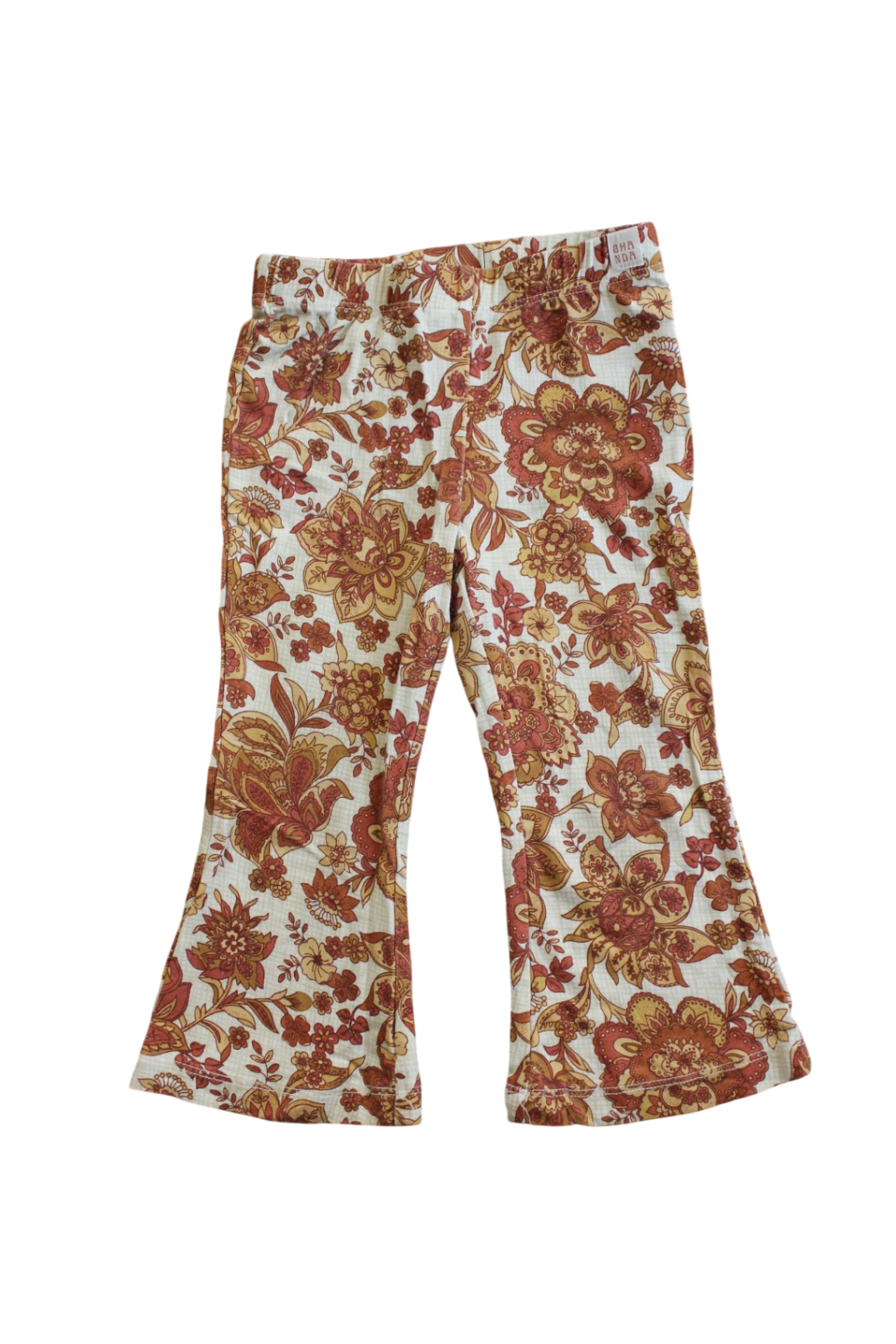 Ghanda Pants, Cream/brown, 1-2