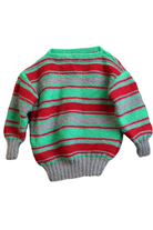 Handknit Knitwear, Red, Green, Grey, 4
