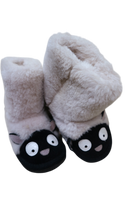 UGG Slippers, White, Black, US 7/EUR 24