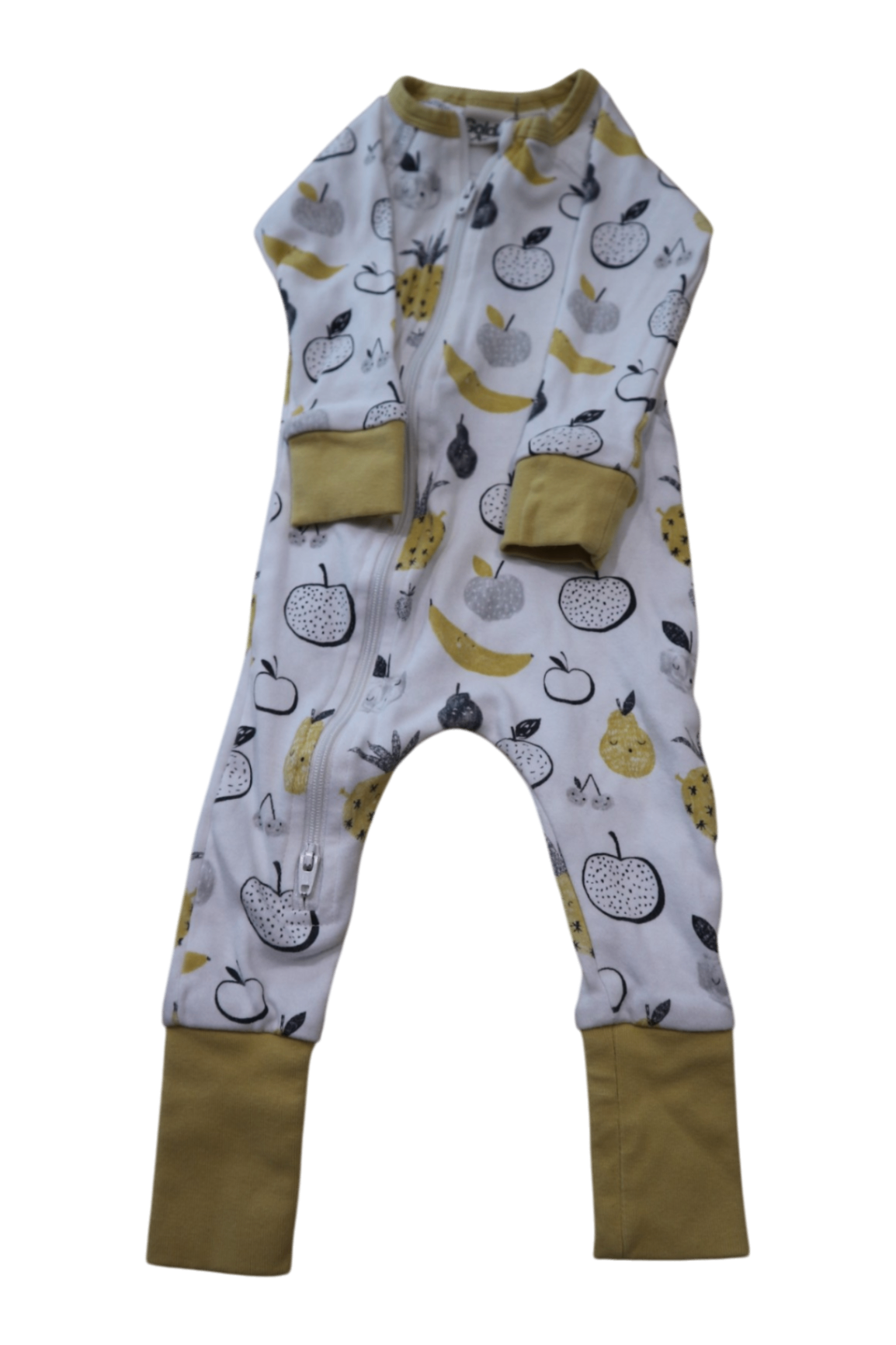 Goldie + Ace Jumpsuit, White, mustard yellow and black, 00