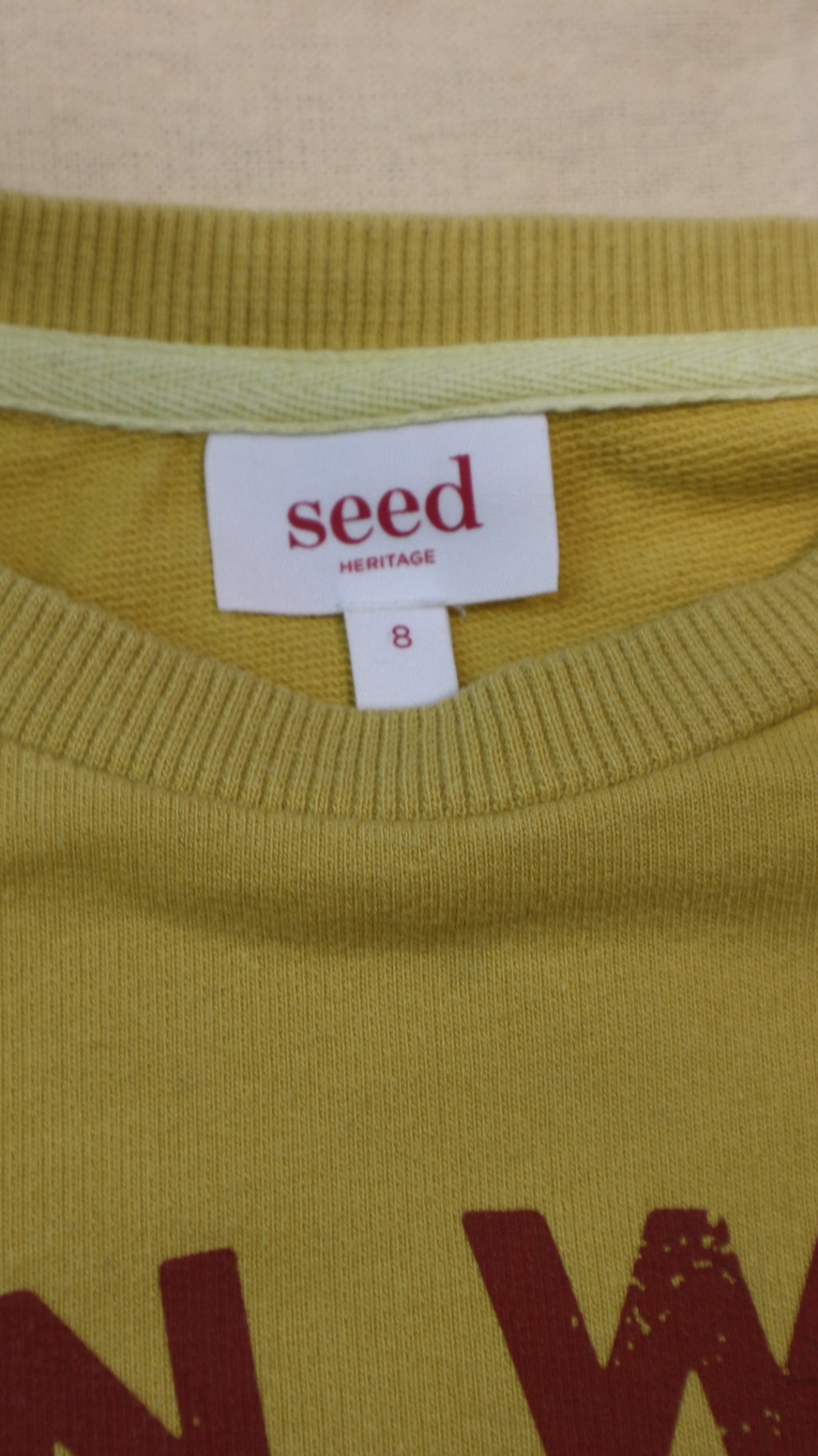 Seed Heritage Jumper, Mustard Yellow, 8