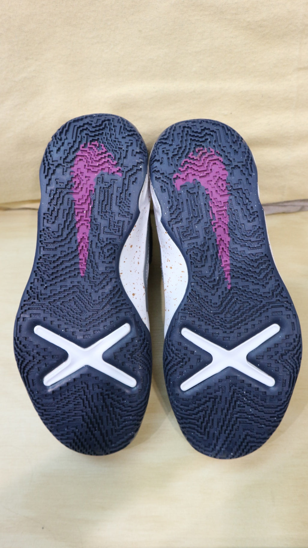 Nike Sneakers, White, navy and light purple, US 3/EUR 35