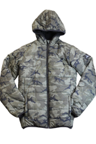 Bauhaus Puffer Jacket, green camouflage, 14