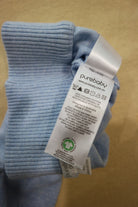 Purebaby Knit Leggings, Light Blue, 000