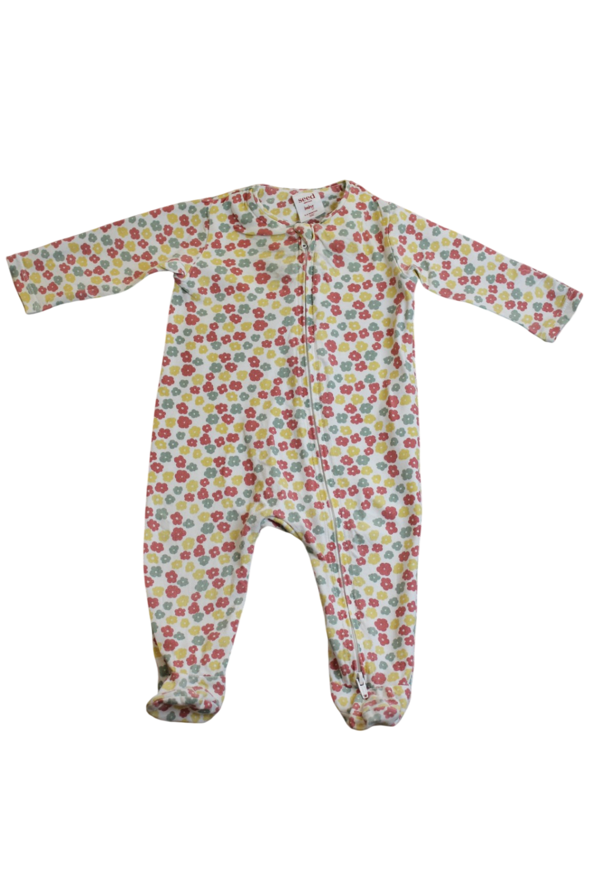 Seed Jumpsuit, Cream with multicolour floral print, 000
