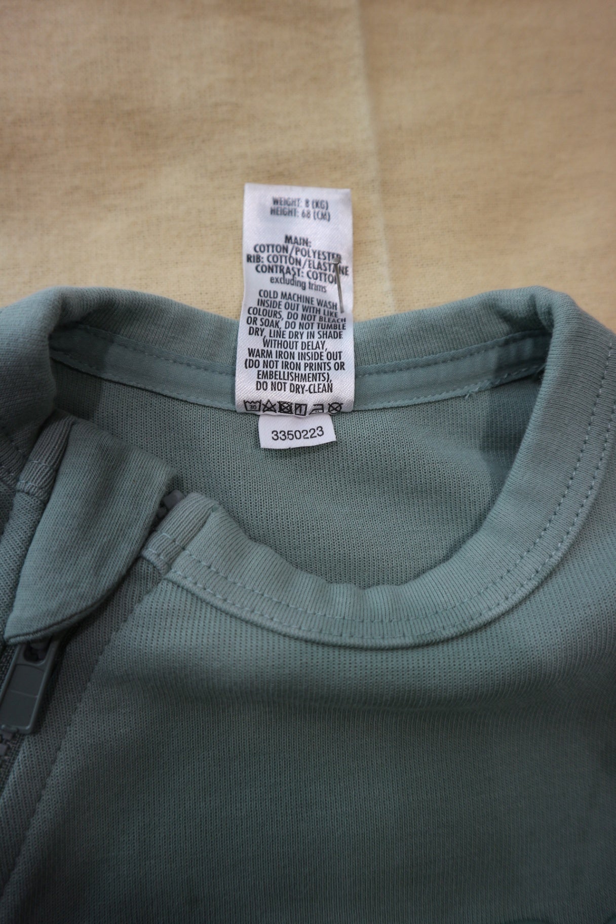 Bonds Fleece Jumpsuit, Sage green, 00