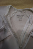 Purebaby Jumpsuit, White, 0000