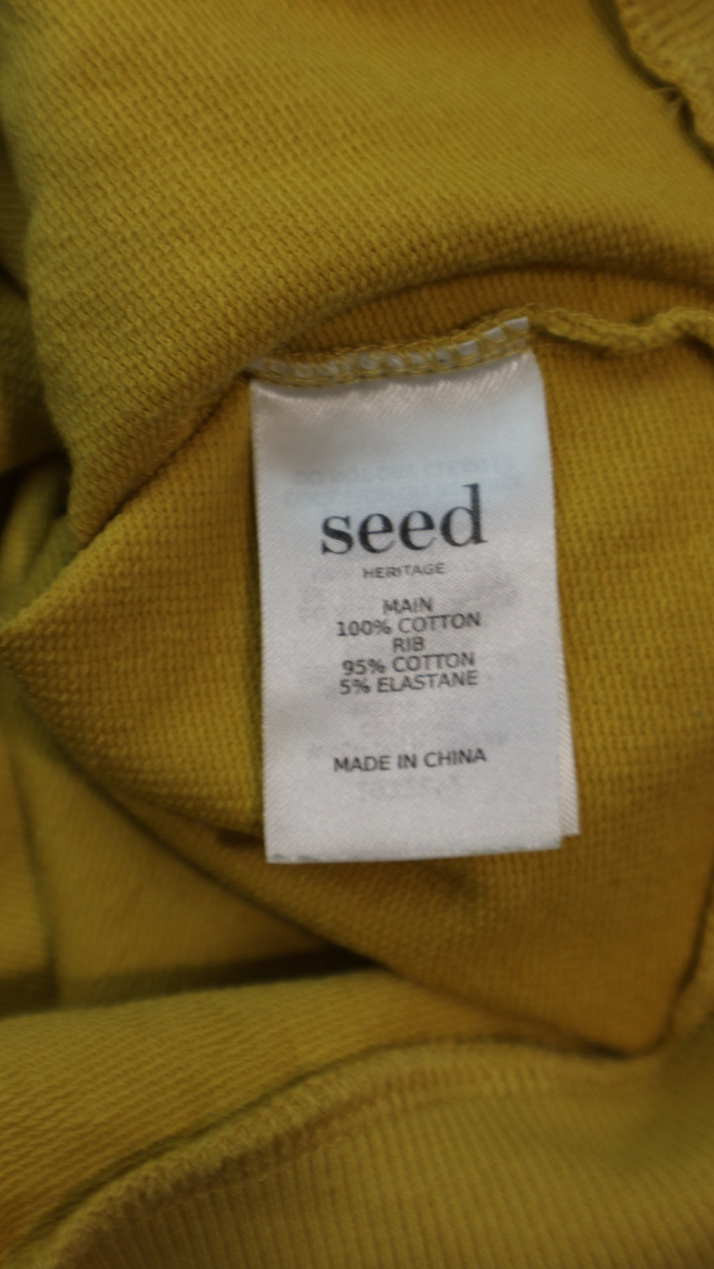 Seed Heritage Jumper, Mustard Yellow, 8