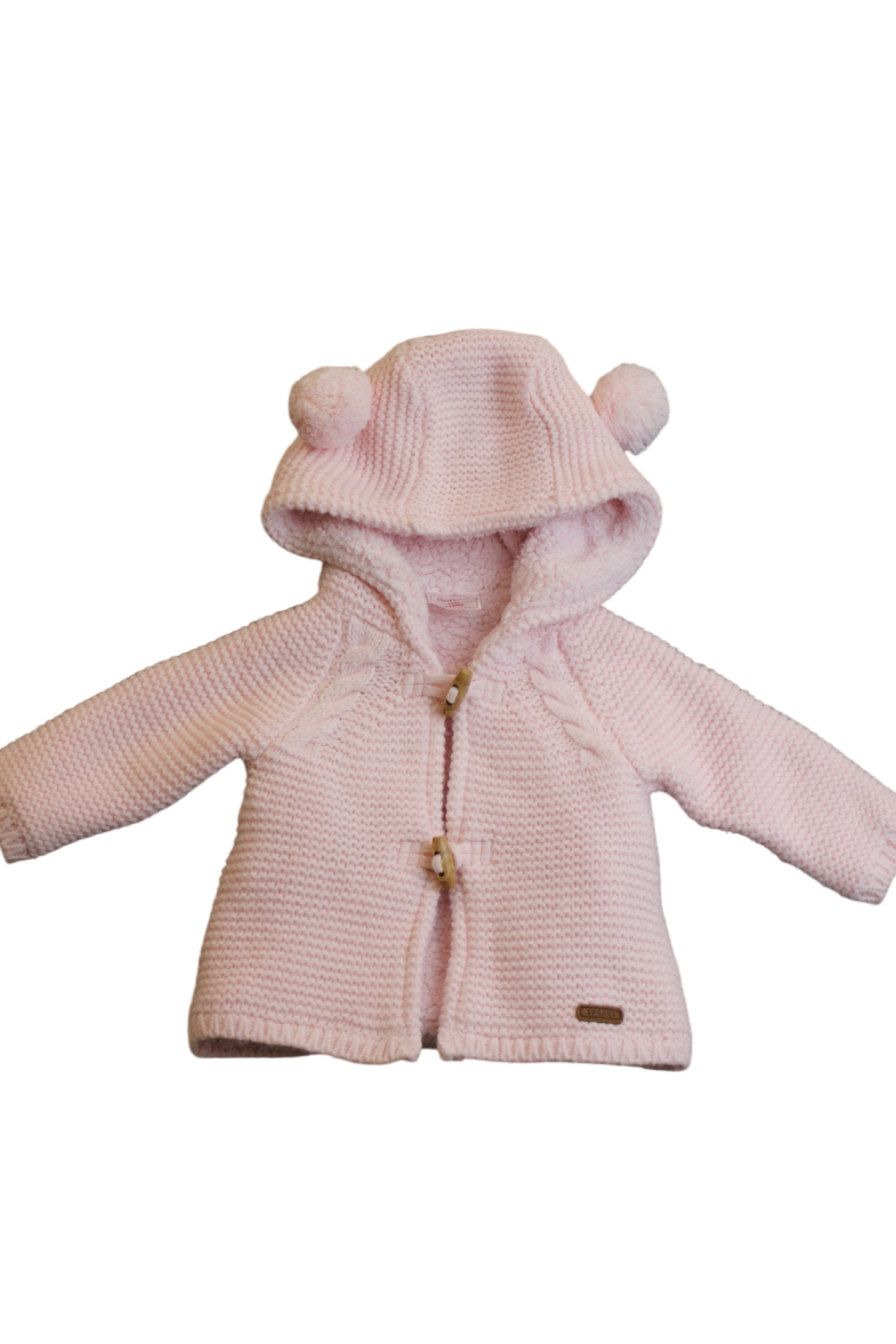 Sprout Knit Jacket, Light Pink, 000