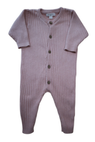 Purebaby Knit Jumpsuit, Pink, 00