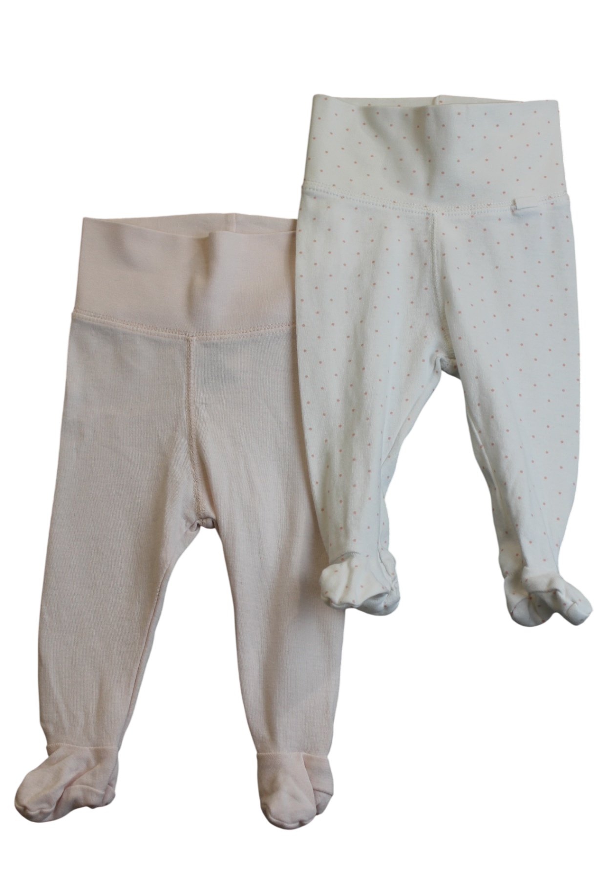 H&M Leggings 2 Pack, White, pink, 000