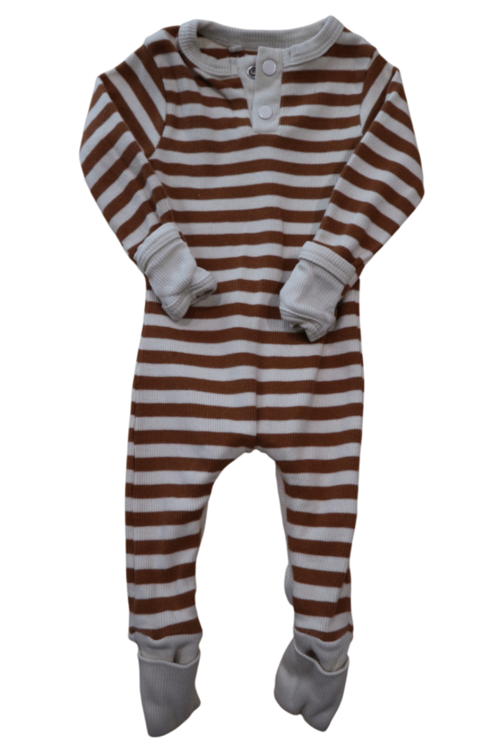 Snuggle Hunny Kids Jumpsuit, Brown and White, 0000
