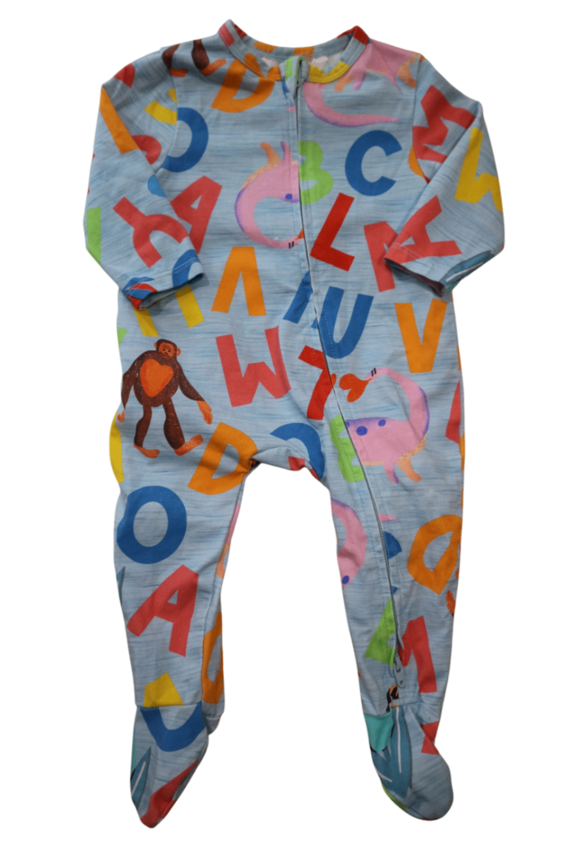Gorman Playground Boilersuit, Light blue with multicoloured print, 000