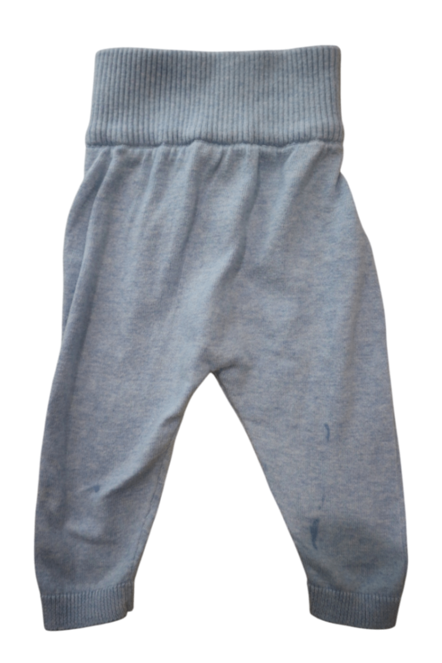 Purebaby Knit Leggings, Light Blue, 000