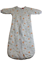 Baby Sleeptime Sleeping Bag, White with orange crabs , 1-3y