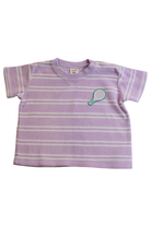 Seed T-Shirt, Lilac purple with white stripes, 0